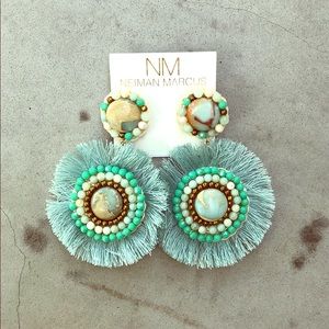 Turquoise beaded earrings!! So beautiful!!
